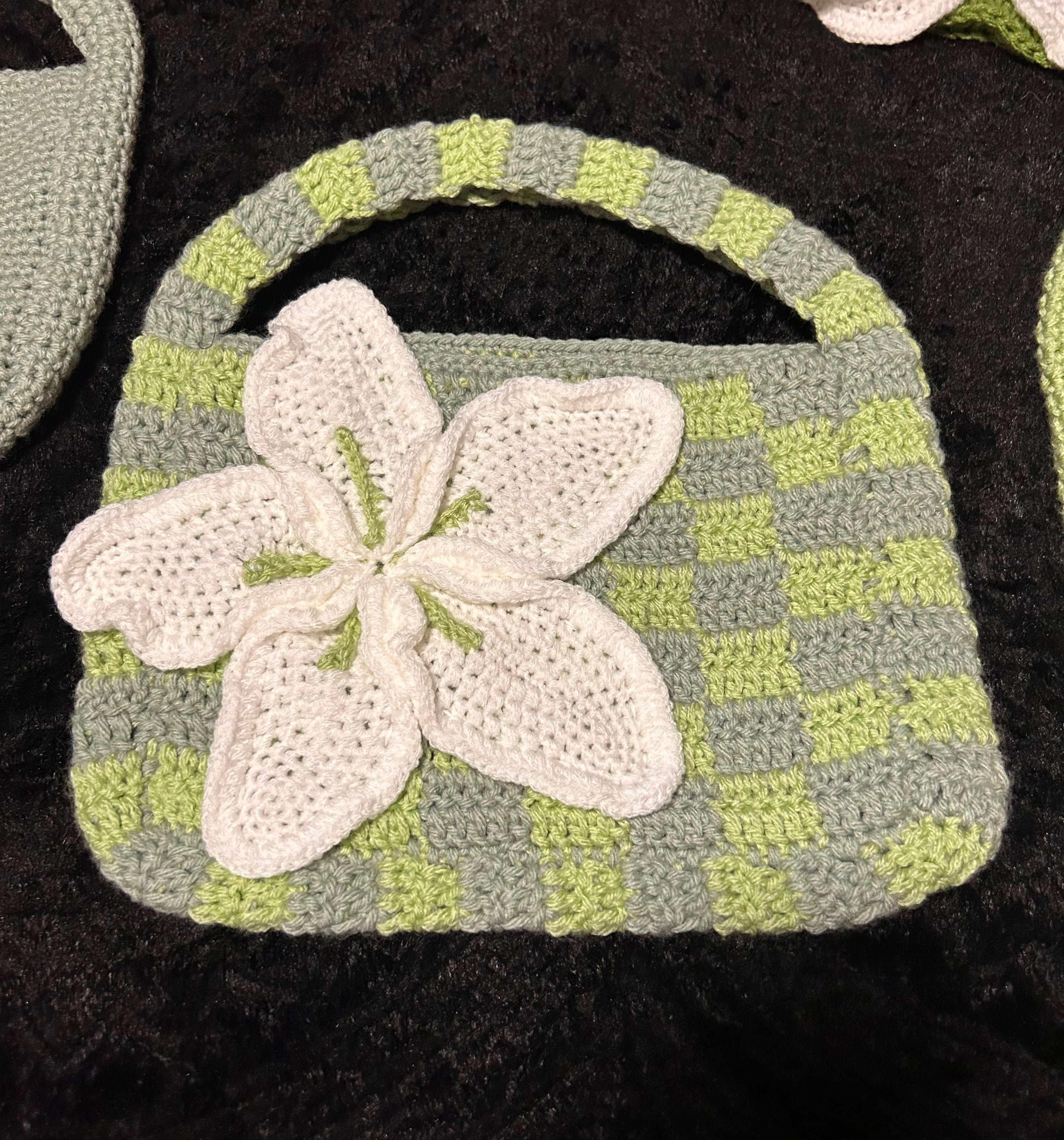 Flower bag (Green Checker)
