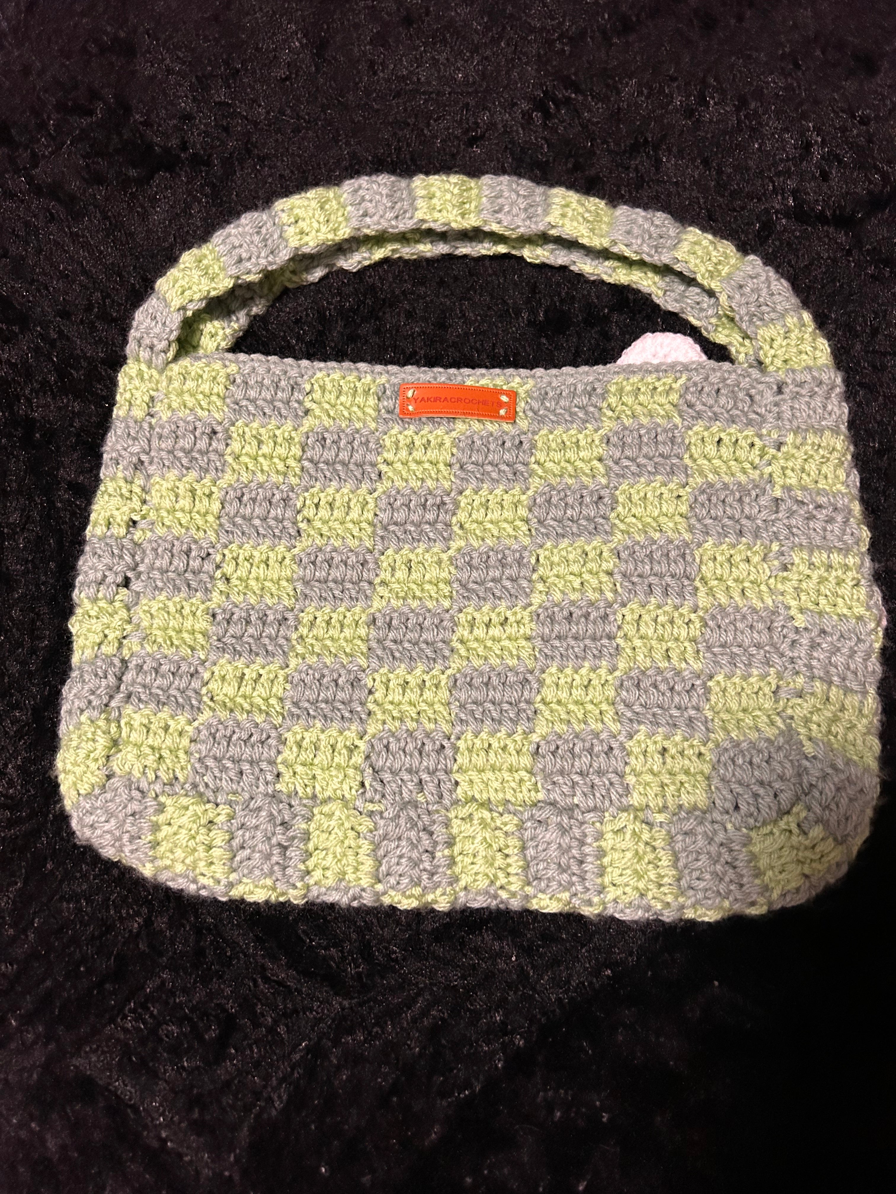 Flower bag (Green Checker)